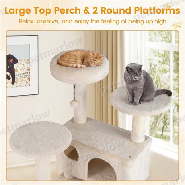 52" Tall Cat Tree Tower – view 6