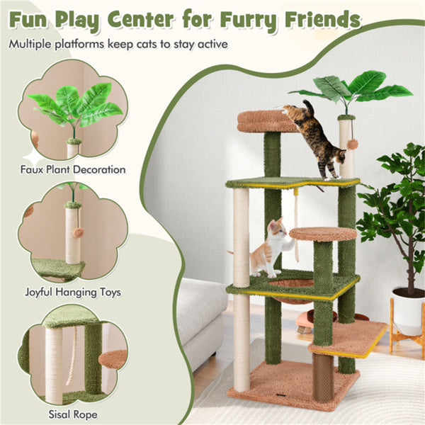 Multilevel Cat Tree with Perch and Napping Bed – view 7