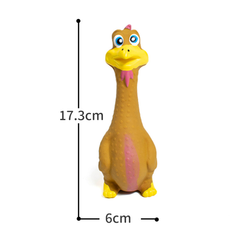 Screaming Chicken Latex Dog Toys, 3-Pack