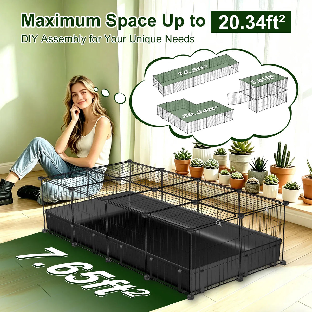 Customizable Metal Pet Playpen for Small Animals – view 8