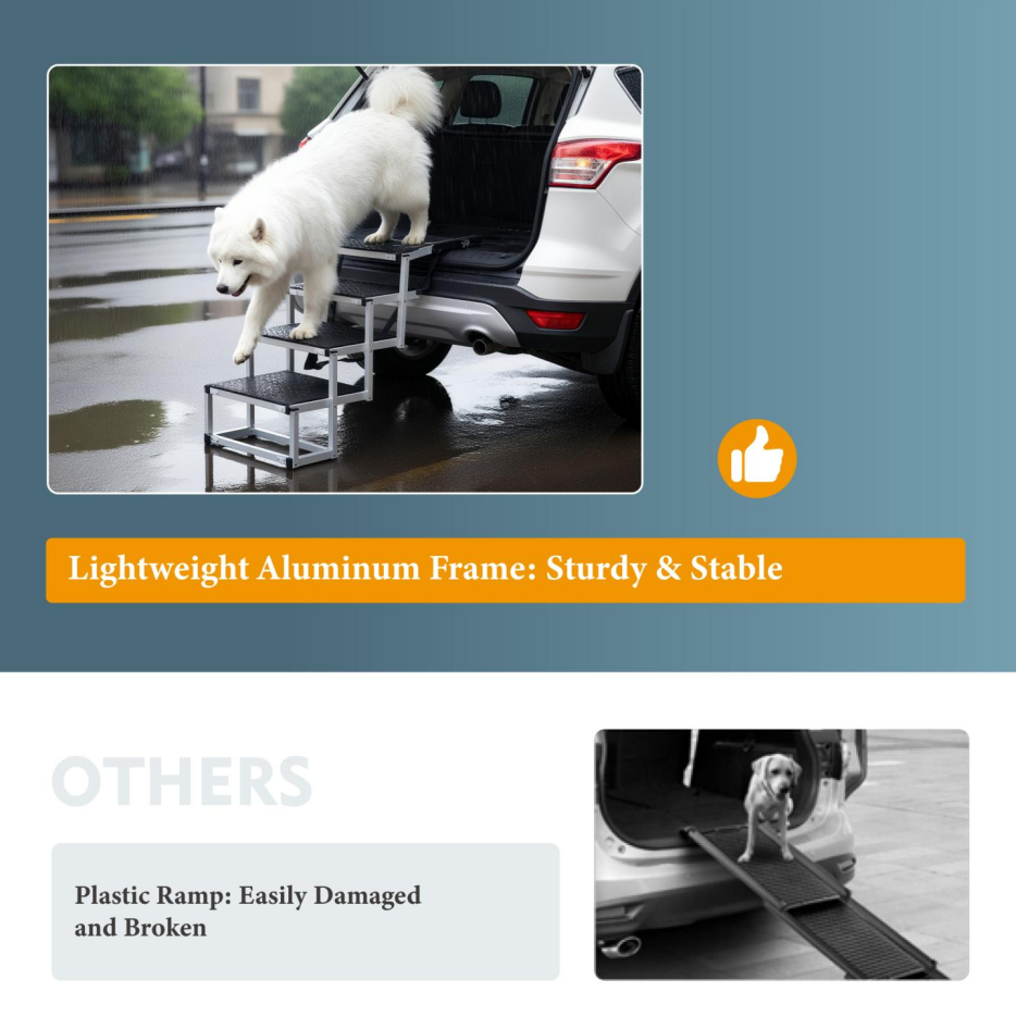 Foldable Dog Ramp for Cars and SUVs with Non-Slip Surface – view 8