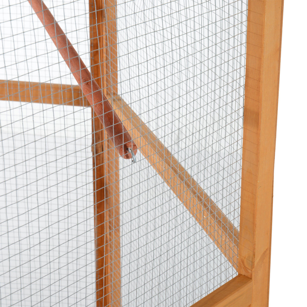 Wooden Hexagonal Outdoor Aviary Bird Cage for Birds – view 8