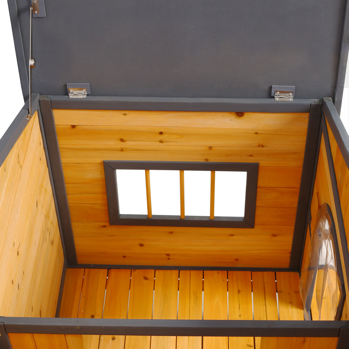 Wooden Large Dog House with Elevated Floor and Porch – view 8