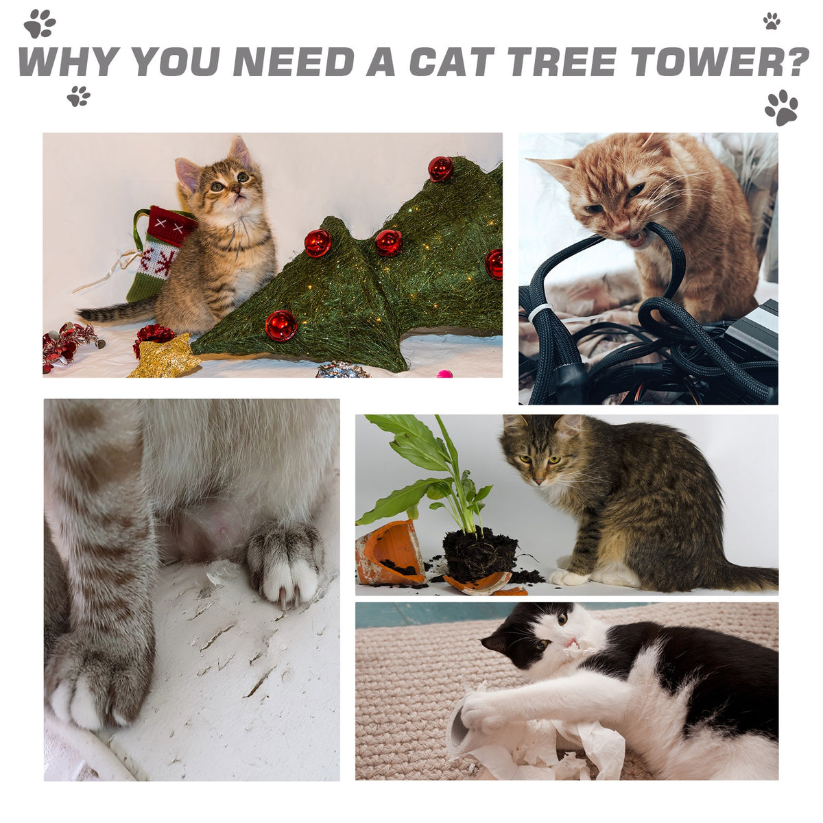 40" 5-Level Revolving Stair Cat Tree – view 8