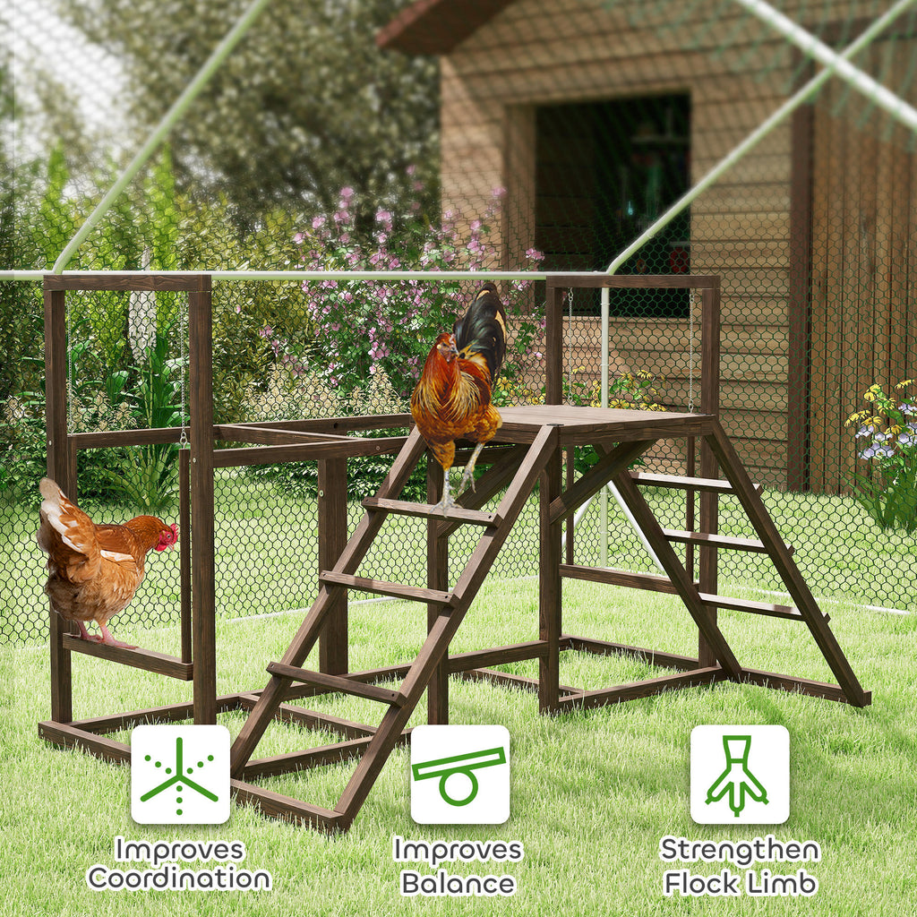 Chicken Activity Play Set with Swings and Perches – view 9
