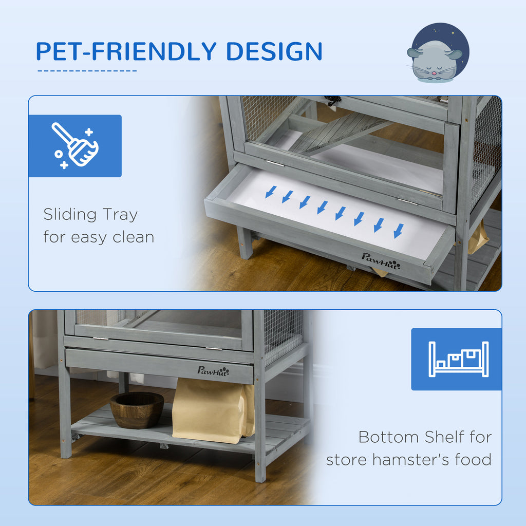 Wooden Hamster Cage with Storage and Accessories – view 7