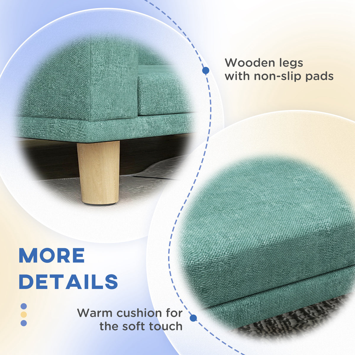 Dog Sofa Couch Bed with Washable Cushion – view 8