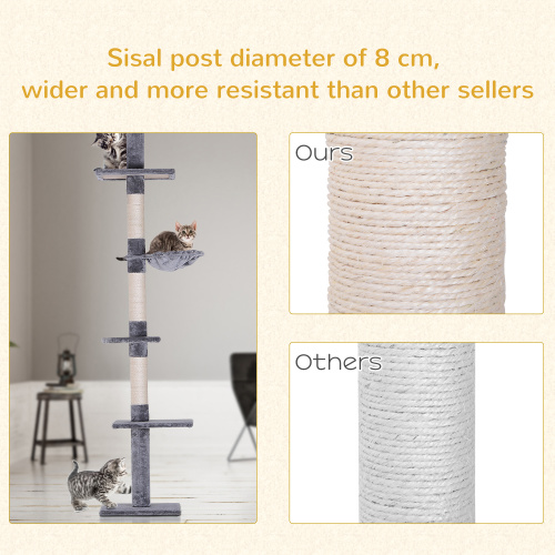 9 Foot Adjustable Height Cat Tree – view 7