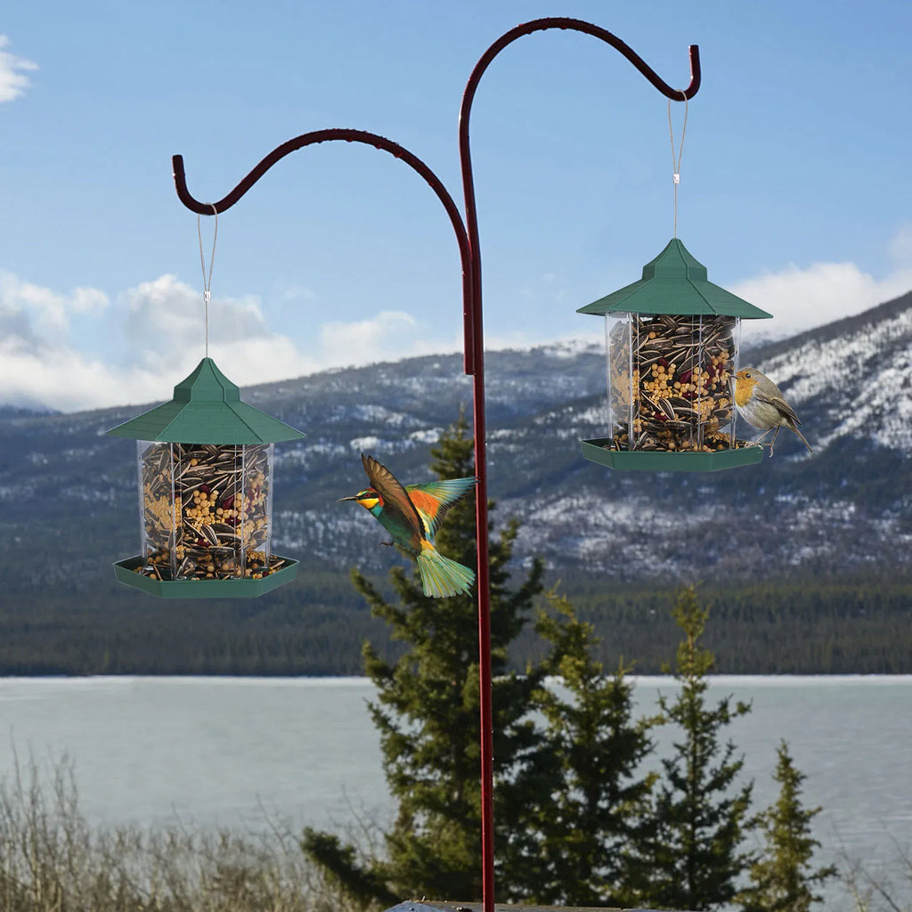 Hanging Gazebo Bird Feeder with Large Capacity and 6 Ports – view 9