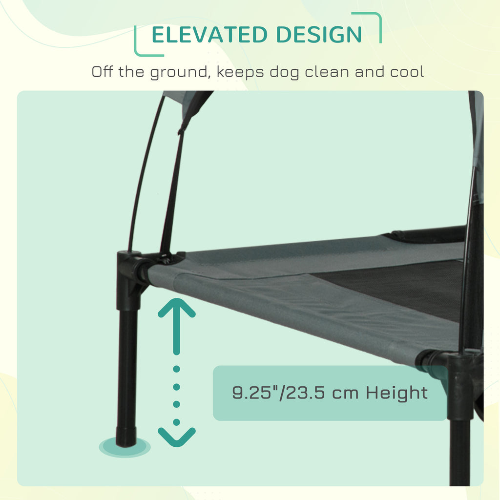 Elevated Portable Dog Cot with Canopy Shade – view 9