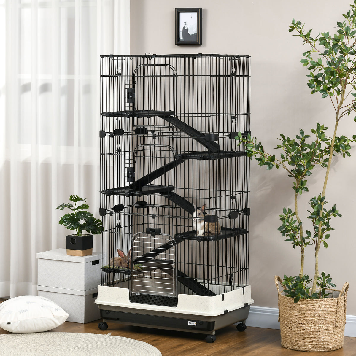 6-Level Small Animal Cage for Rabbits and Ferrets – view 8