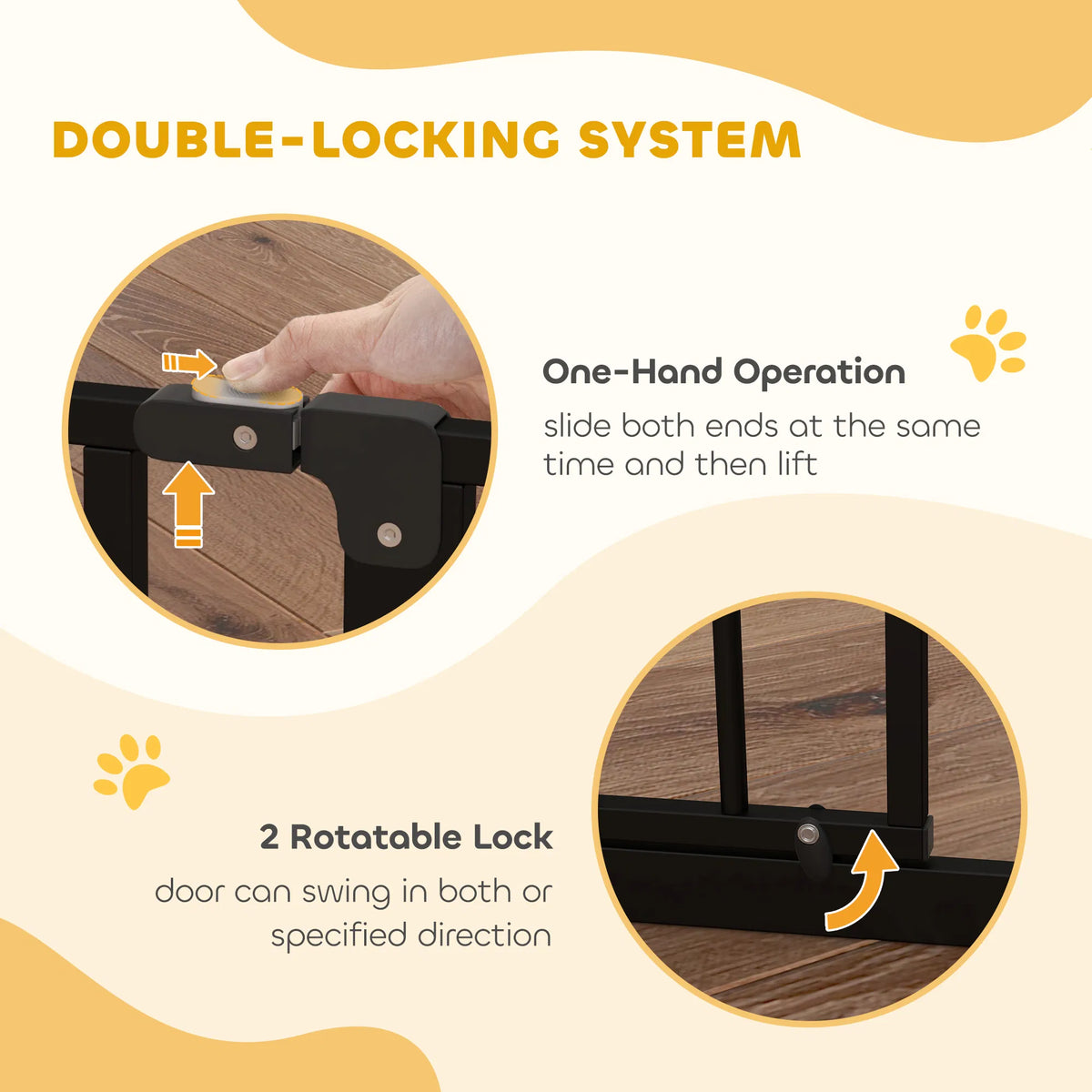 30"-34" Easy Install Pet Gate w/ Door – view 7