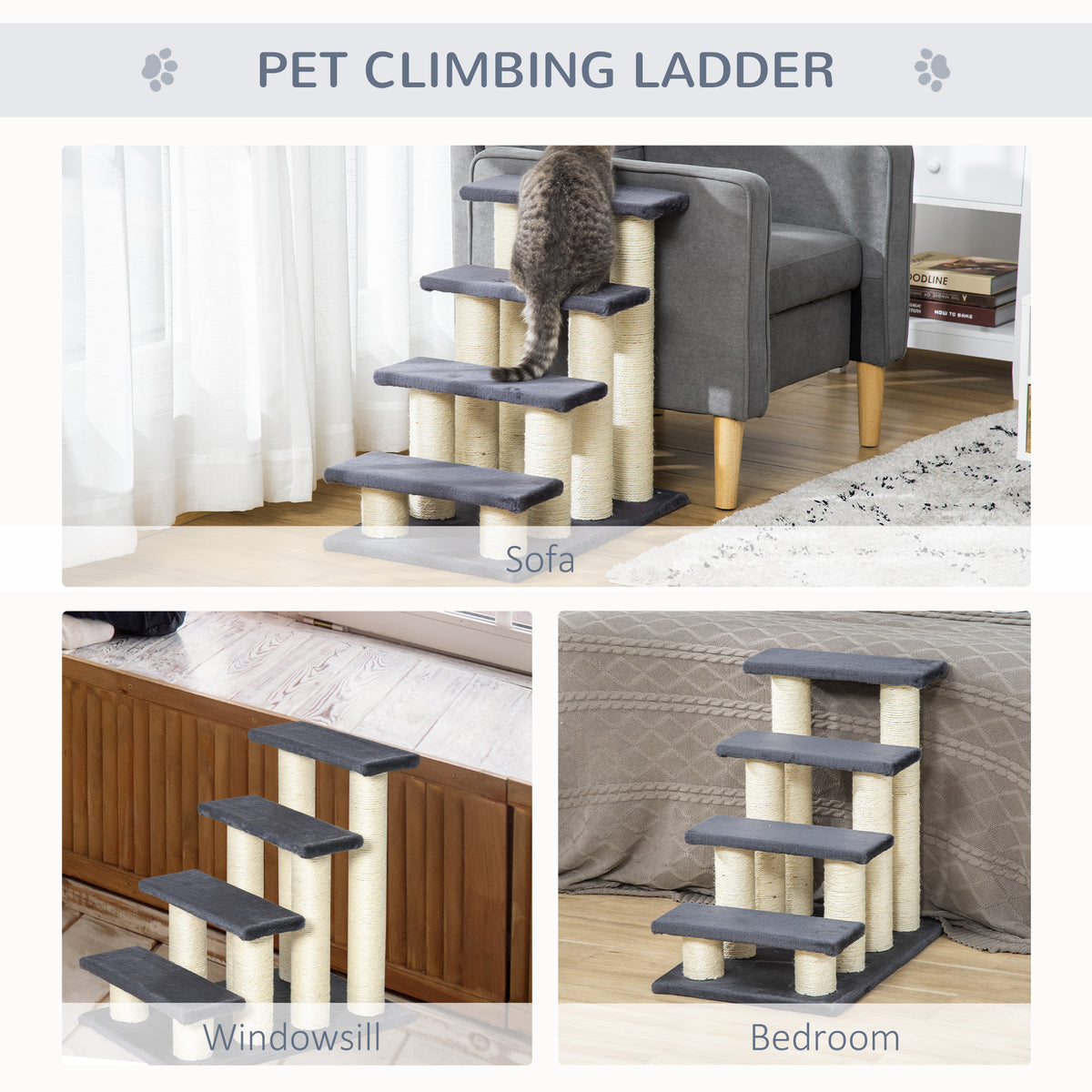 Cat Tree with Steps for Easy Climbing – view 7