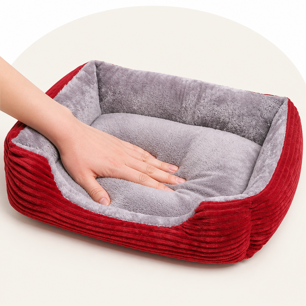 Petmarlow Cozy All-Season Corduroy Dog Bed (Multiple Sizes) – view 8