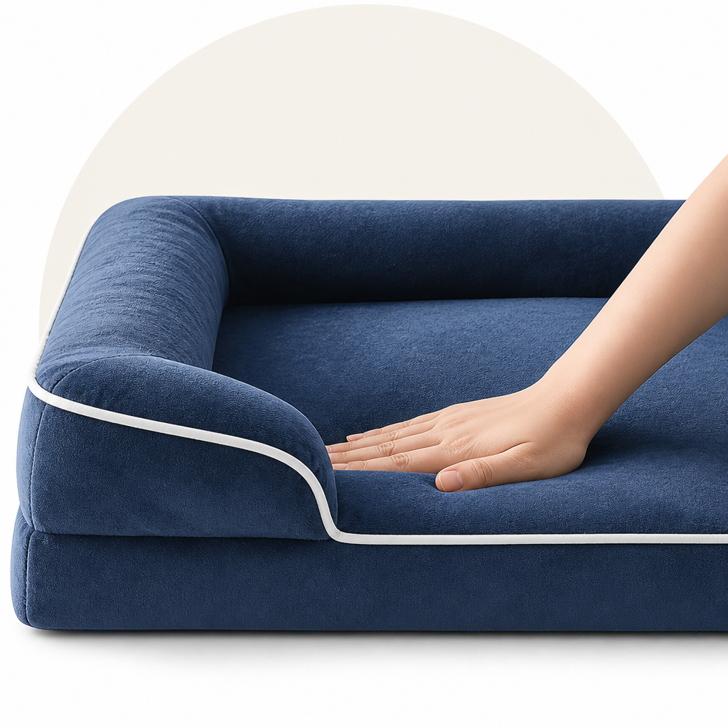 Petmarlow Orthopedic Support Foam & Anti-Skid Bottom Dog Bed (Detachable Cover) – view 11