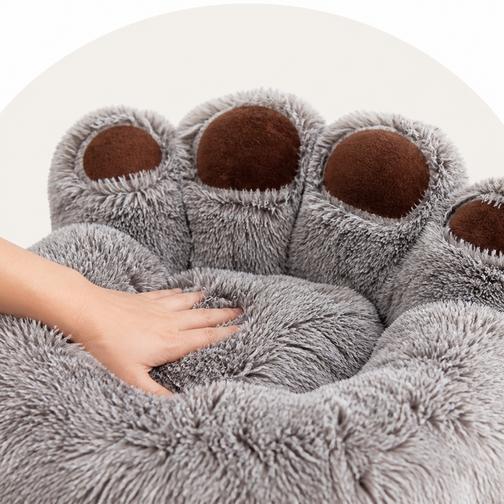 Petmarlow Plush & Non-Slip Bear Paw Pet Bed – view 9