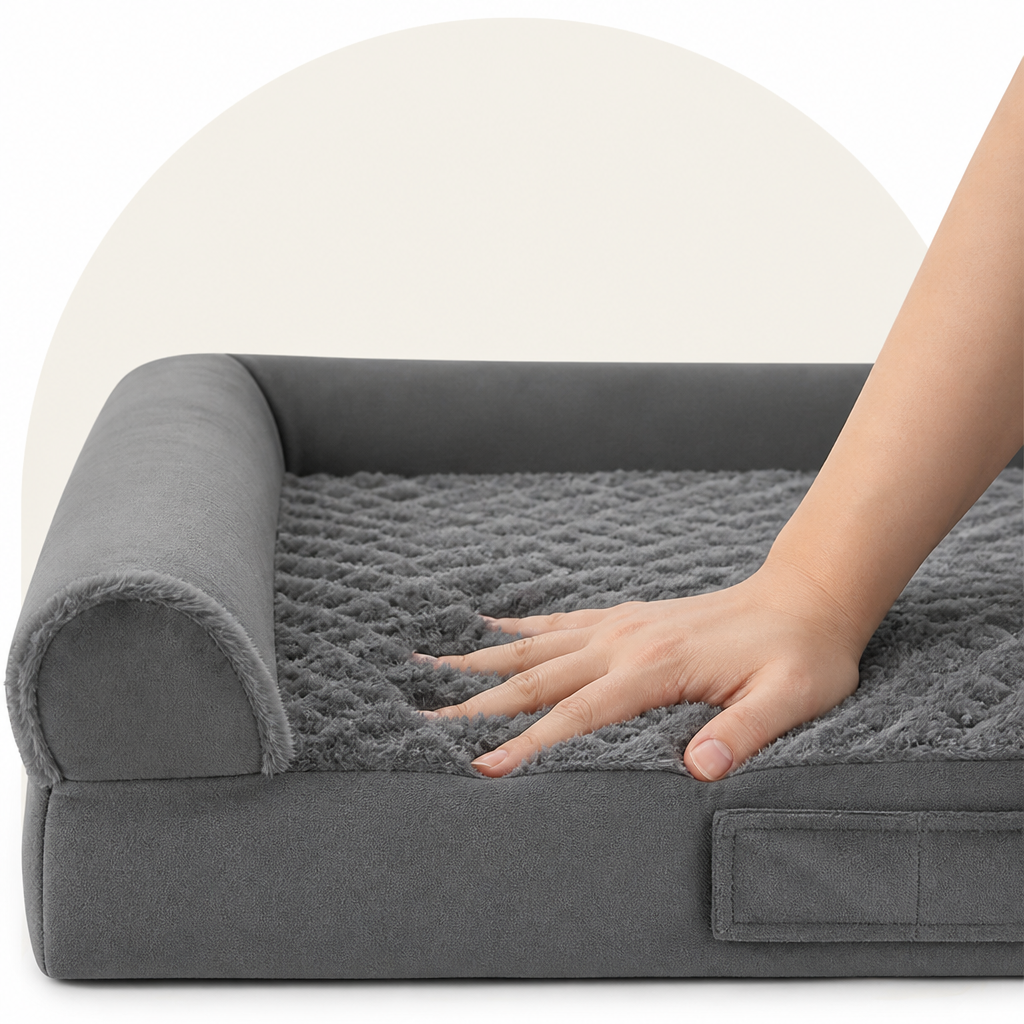 DogBedHouse Orthopedic Memory Foam & Non-Slip Dog Bed (Removable Cover) – view 8