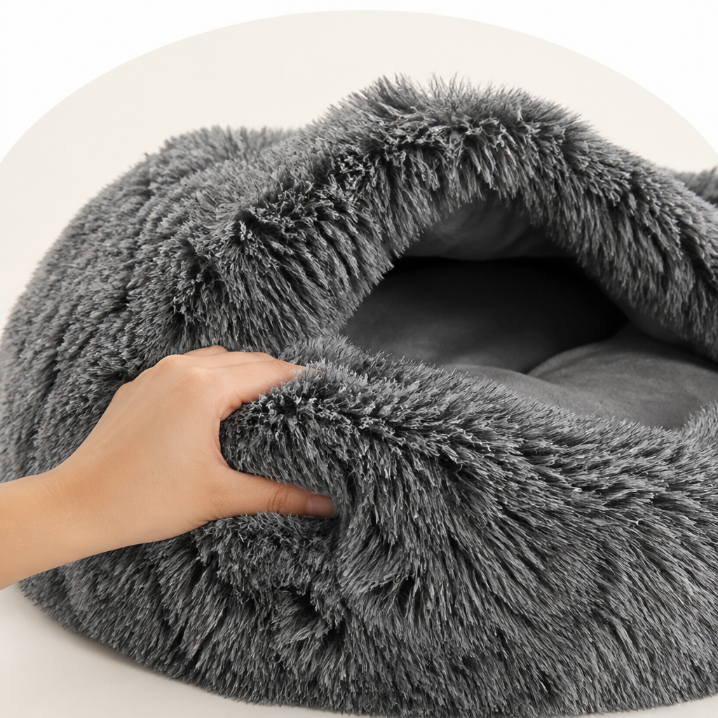 Petmarlow Warmth-Retaining Polyester Hooded Pet Nest – view 7