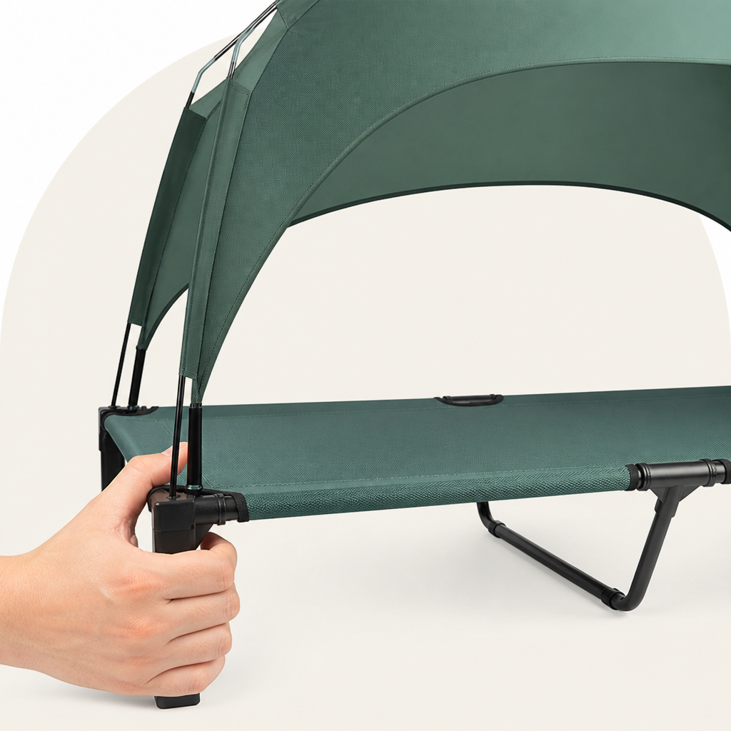 DogBedHouse Elevated Cooling Portable Nylon Dog Cot – view 9