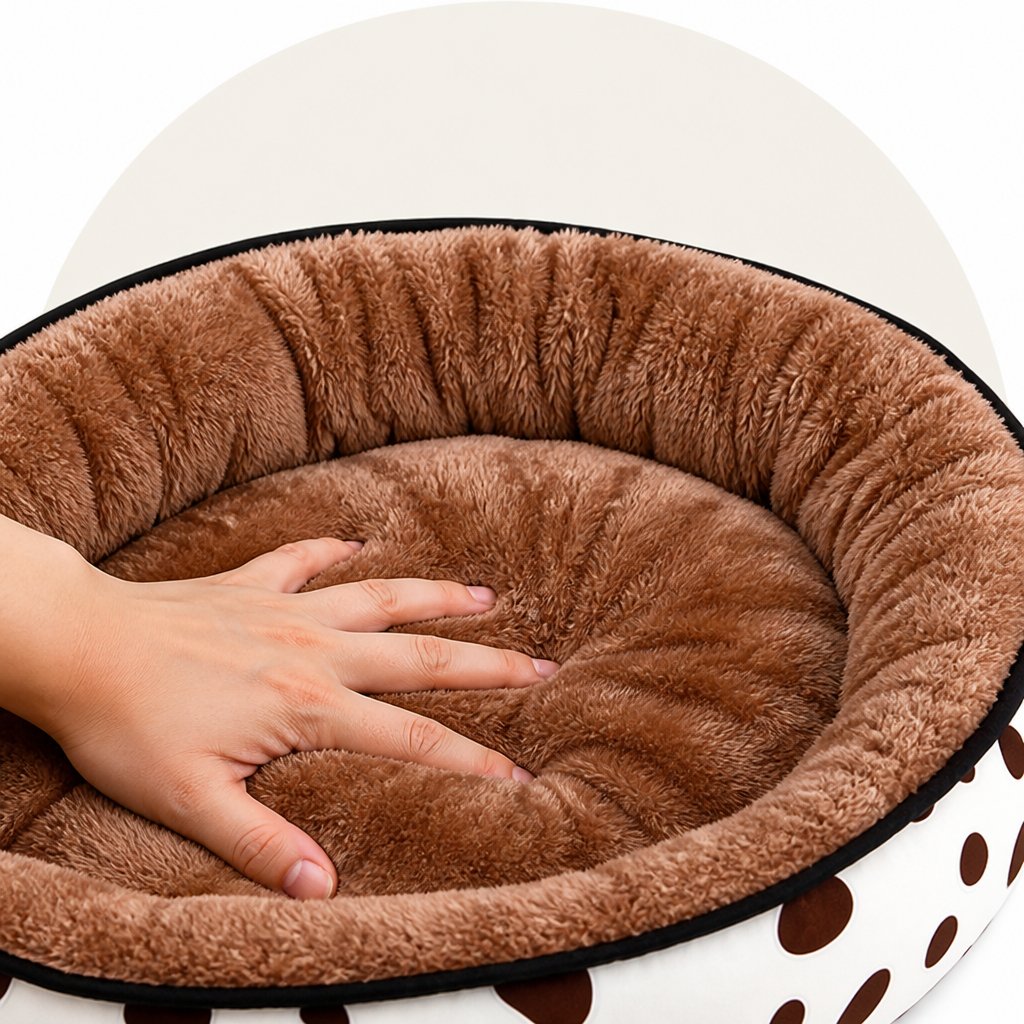 Petmarlow Cozy Plush Polyester & Detachable Cover Pet Bed – view 8