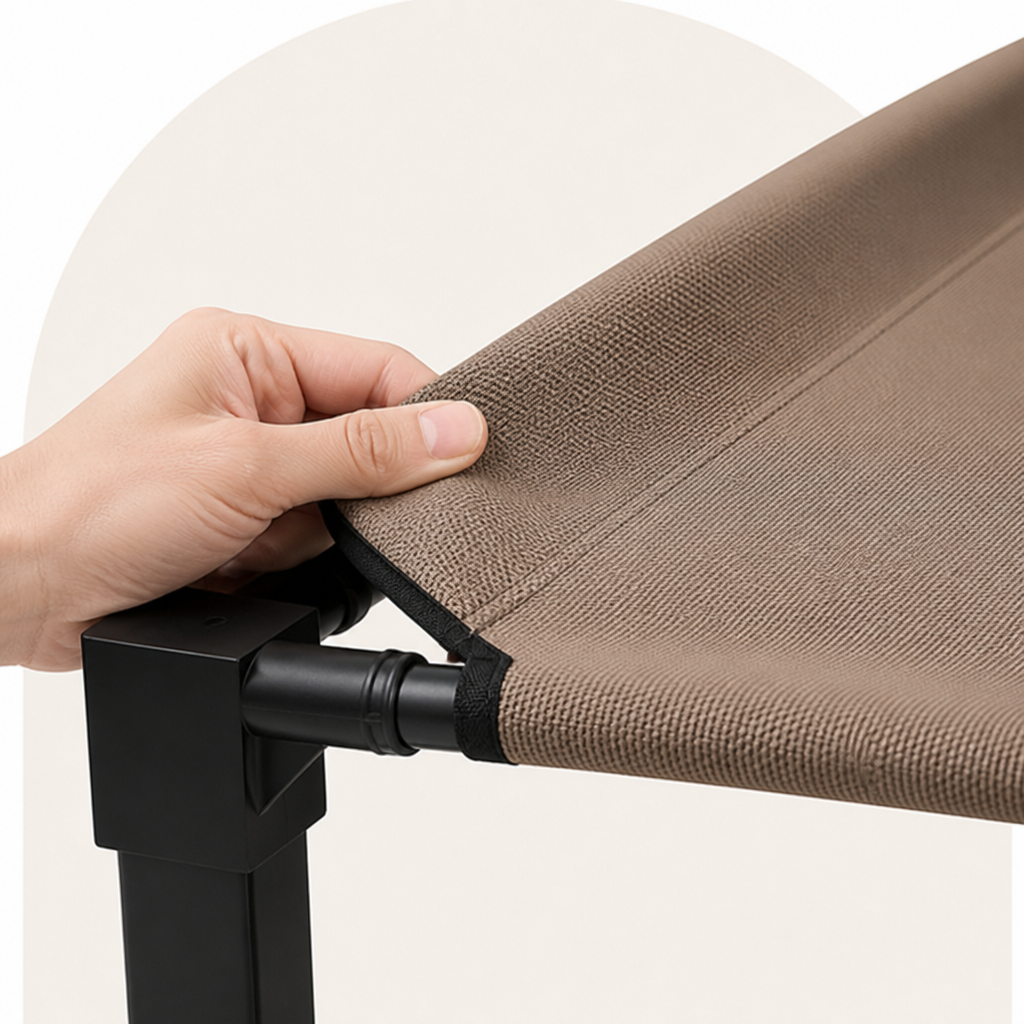 Petmarlow Elevated Cooling & Portable Dog Cot (Removable Canopy) – view 10