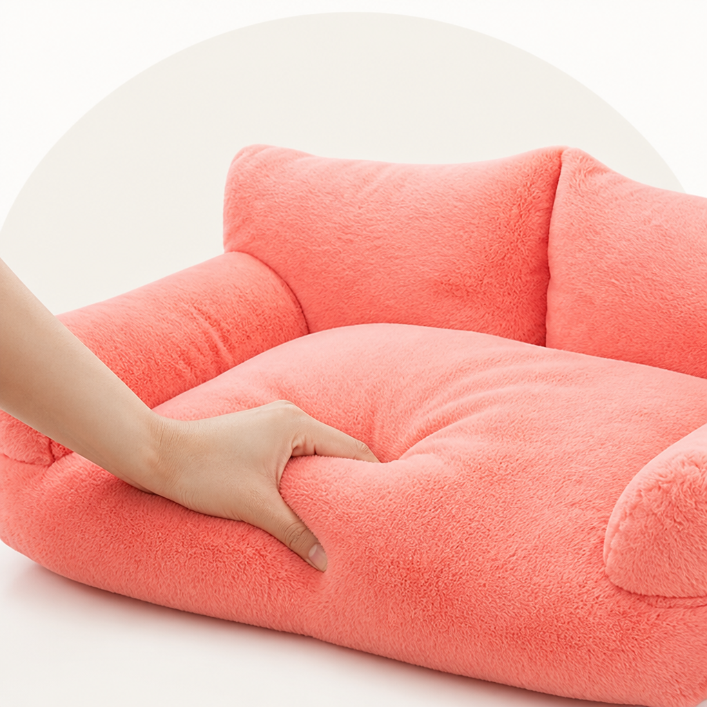 Petmarlow Cozy Winter Washable Dog Bed (Anti-Slip Base) – view 9
