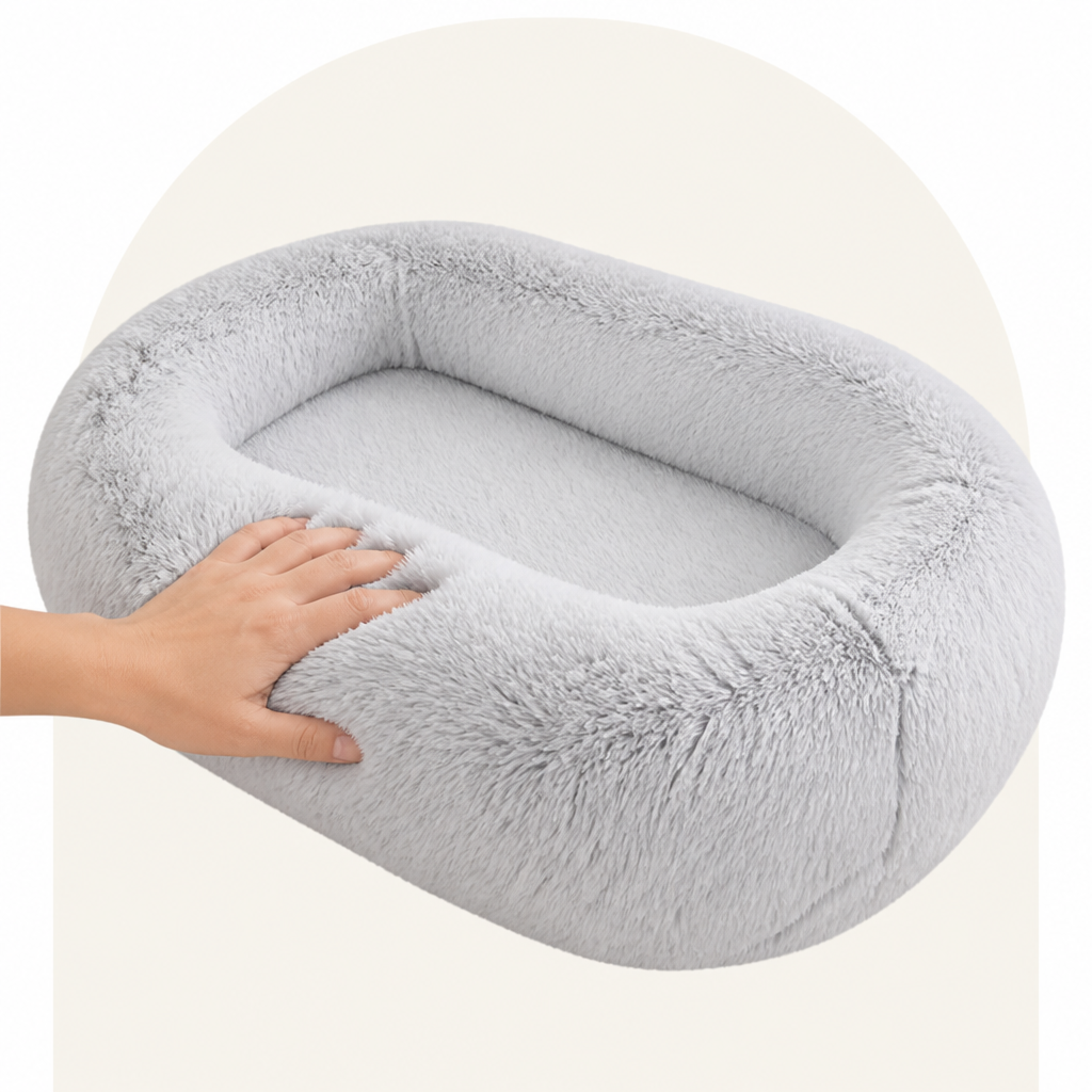 Petmarlow Orthopedic & Washable Faux Fur Human Dog Bed (Detachable Cover) – view 17