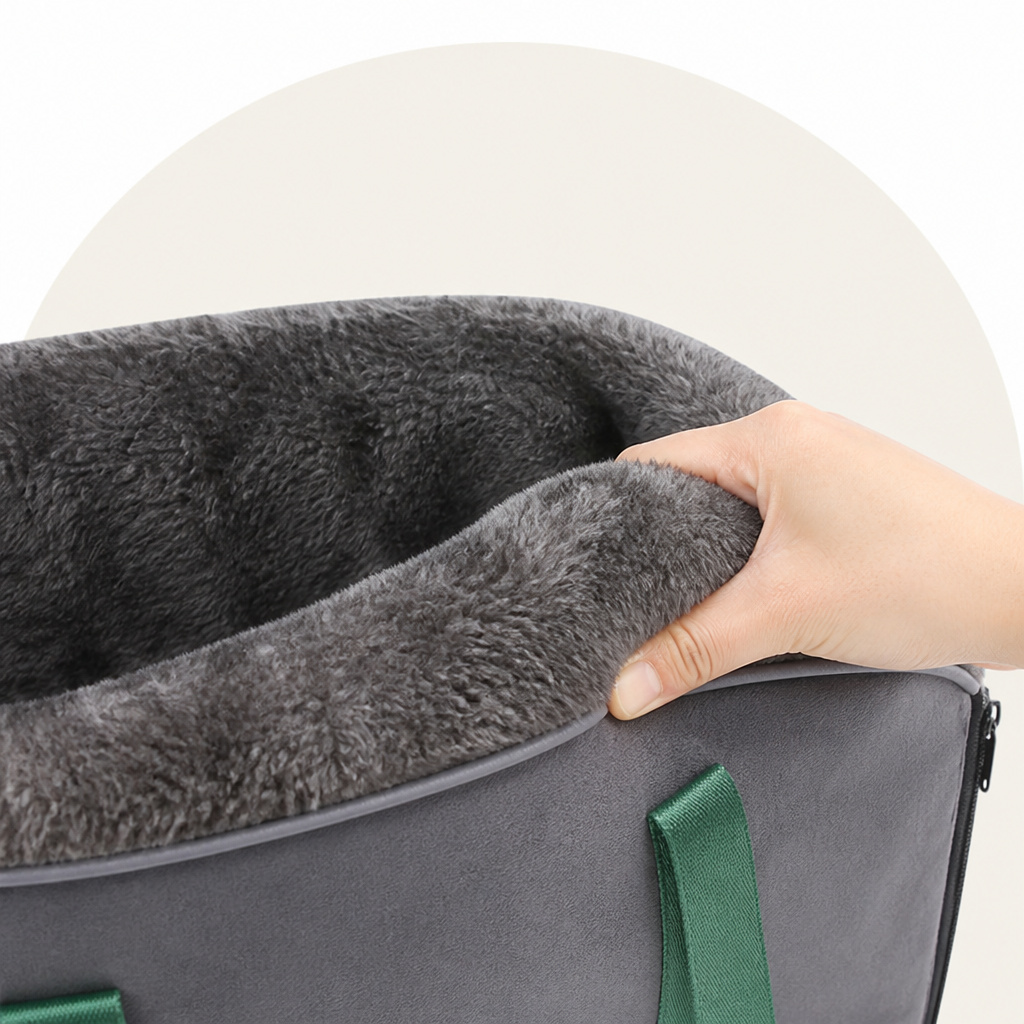 Petmarlow Cushioned Nest & Durable Polyester Travel Carrier – view 7