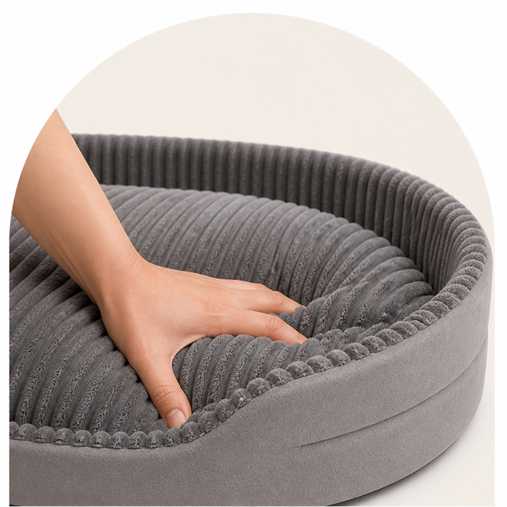 DogBedHouse Thickened Orthopedic & Breathable Plush Dog Bed (Removable Cover) – view 8