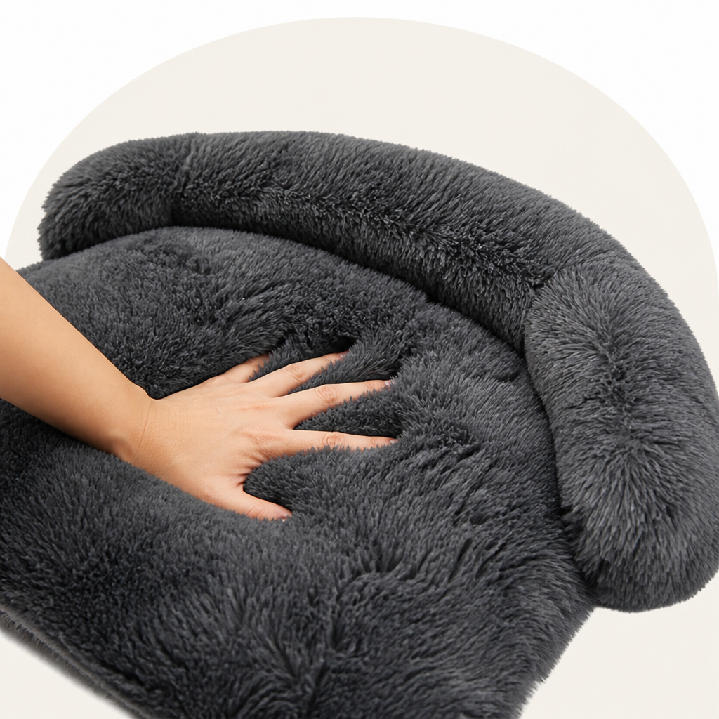 Petmarlow Plush Neck Pillow Pet Sofa Bed (Removable Cover) – view 8