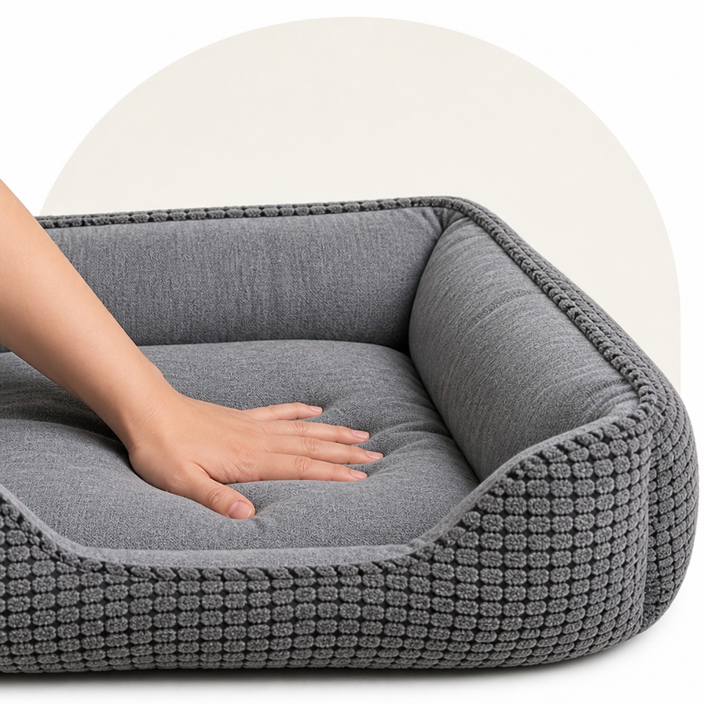 DogBedHouse Flannel & Machine Washable Non-Slip Dog Bed – view 7