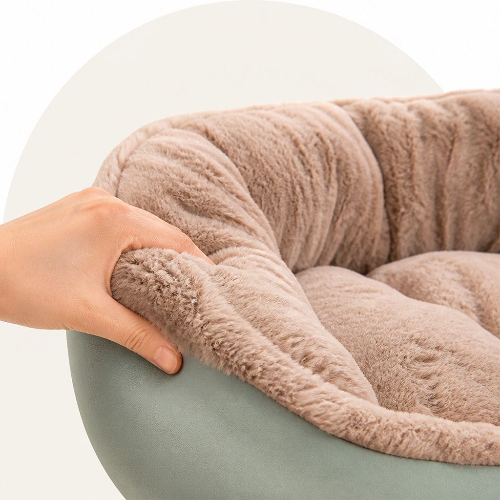 Petmarlow Washable & Non-Slip Round Bolster Dog Bed – view 8