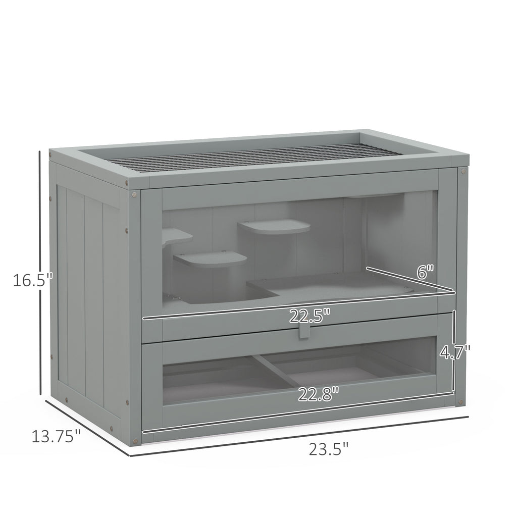 2-Level Hamster Cage with Openable Top and Door – view 9