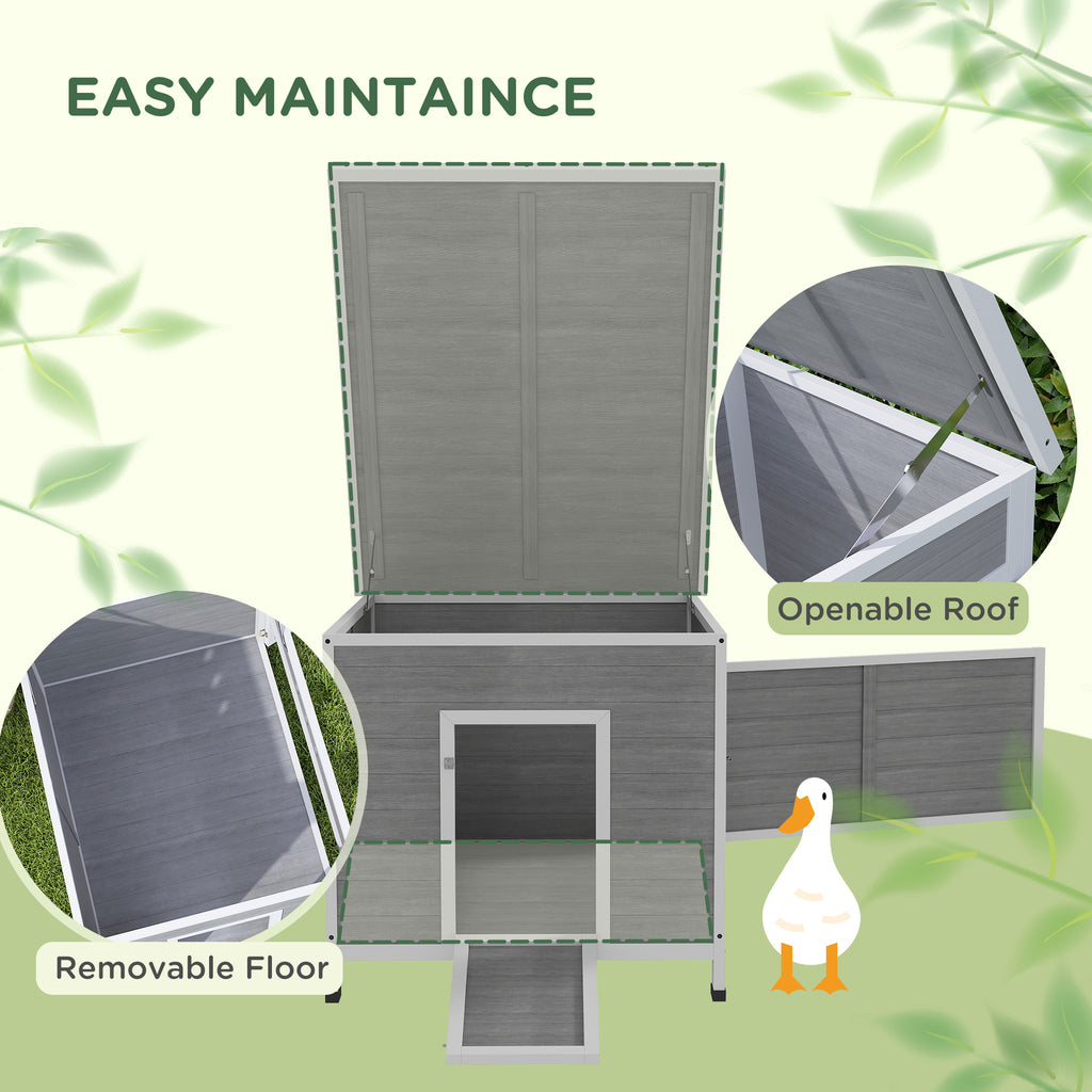 Wooden Duck Coop with Openable Roof and Removable Floor – view 9