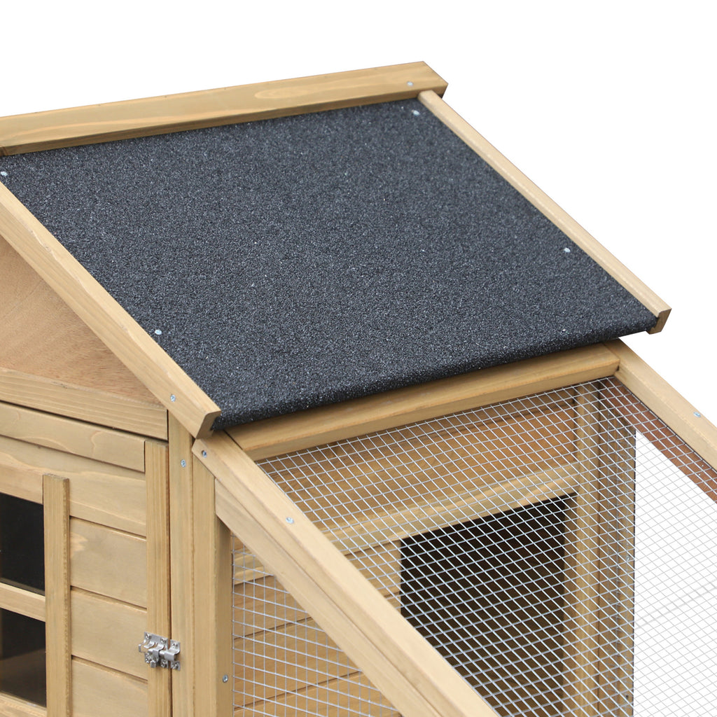 Wooden Chicken Coop with Nesting Box and Ramp – view 7