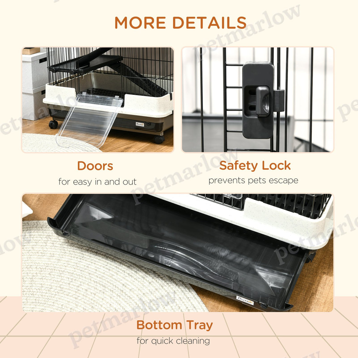 6-Level Small Animal Cage for Rabbits and Ferrets – view 3