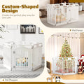 6-Panel Dog Playpen with Convertible Design and Lockable Door – view 2
