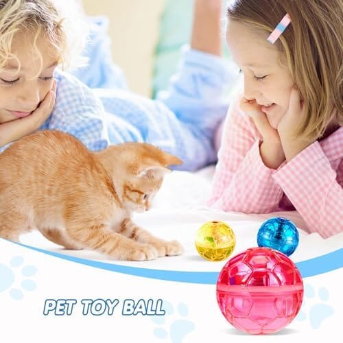 6 Pieces Ghost Hunting Cat Ball Activated Cat Toy – view 7
