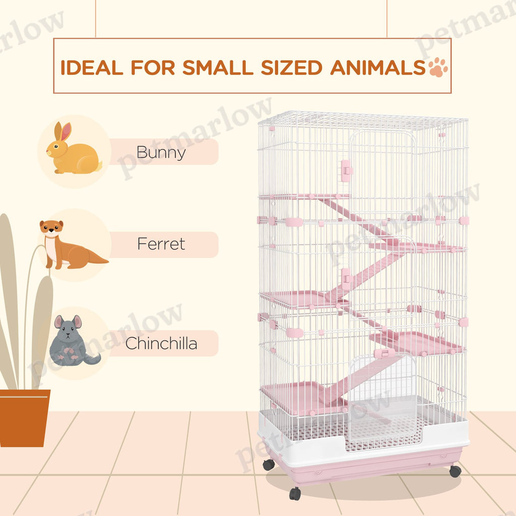 6-Tier Small Animal Cage for Rabbits and Chinchillas – view 5