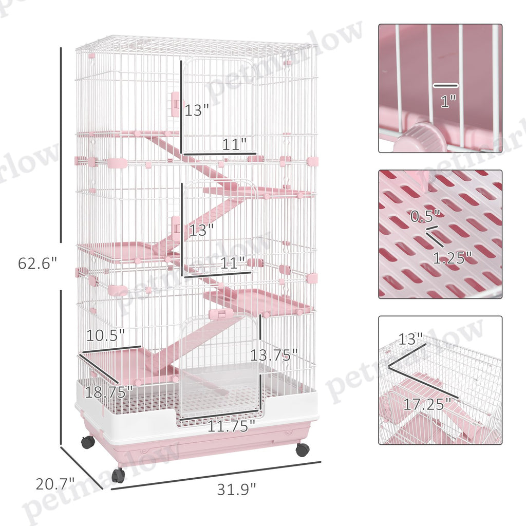 6-Tier Small Animal Cage for Rabbits and Chinchillas – view 6
