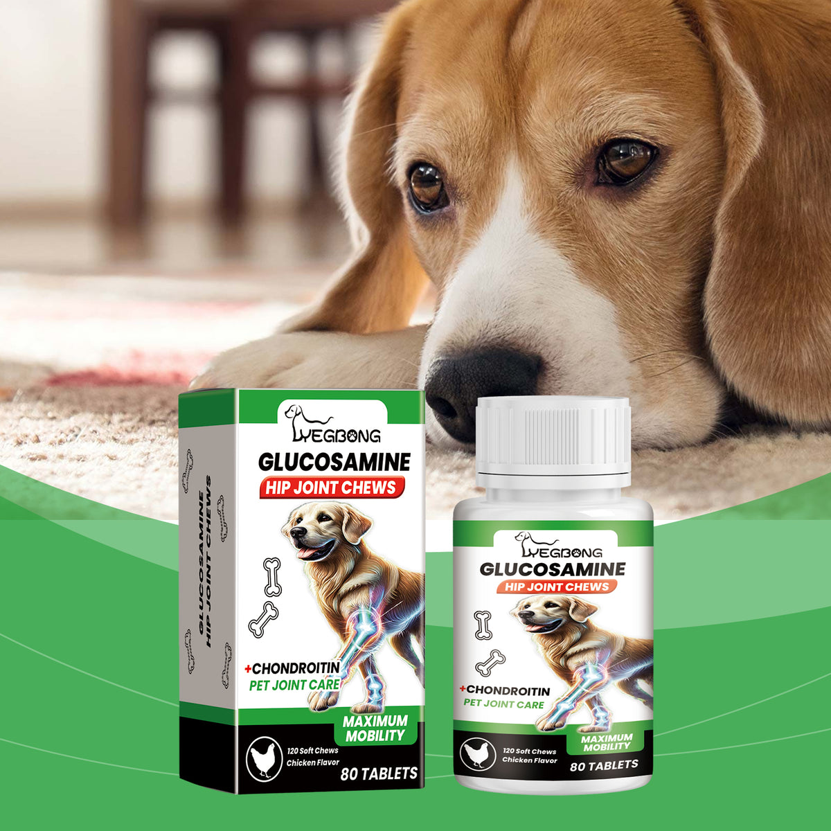 Dog Joint Support Chews for All Breeds, Chicken Flavor – view 7