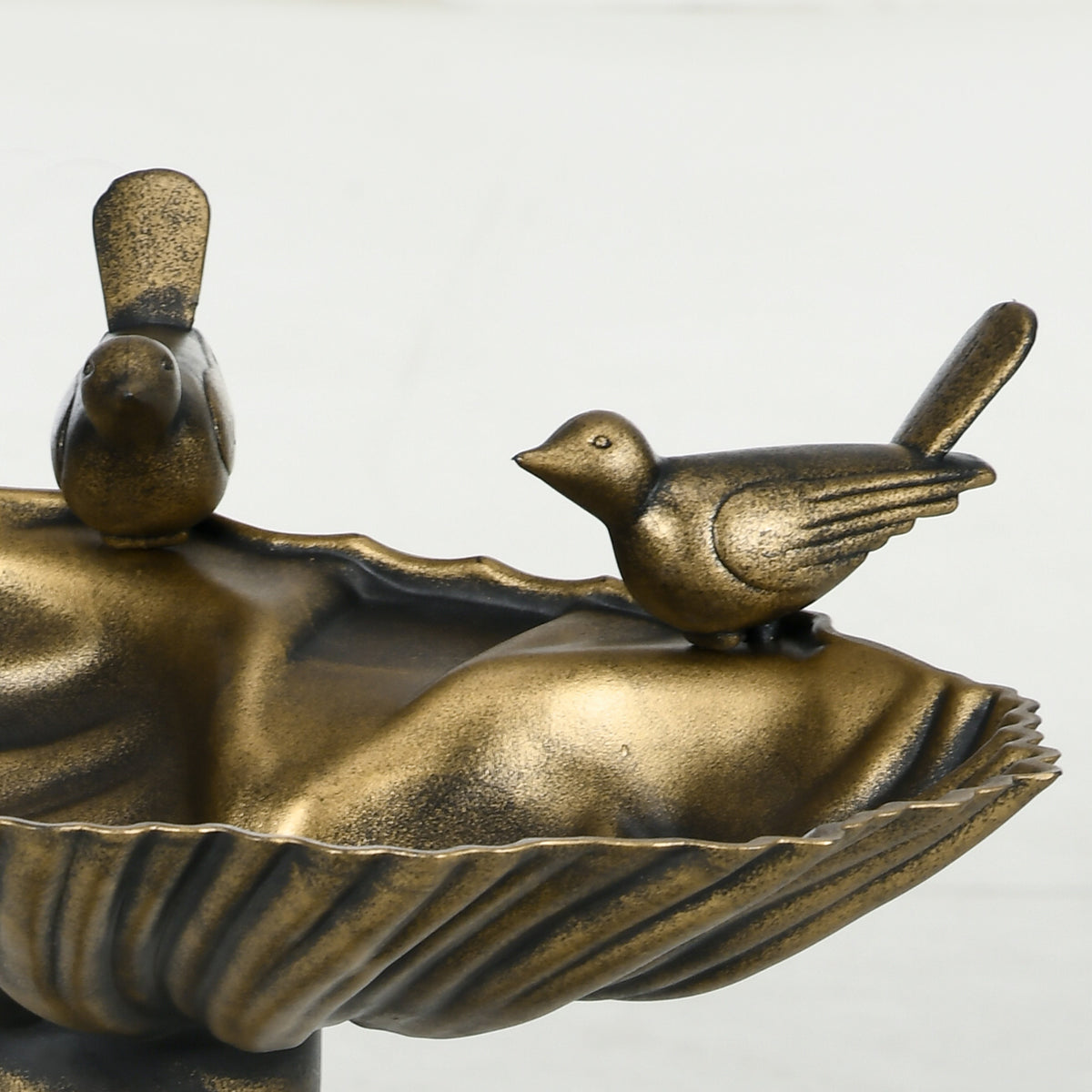 32" Decorative Bird Bath with Planter and Bird Statues – view 9