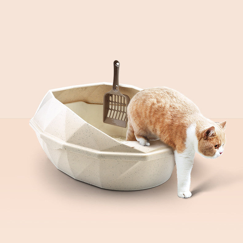 Semi-Enclosed Diamond Cat Litter Box – view 8