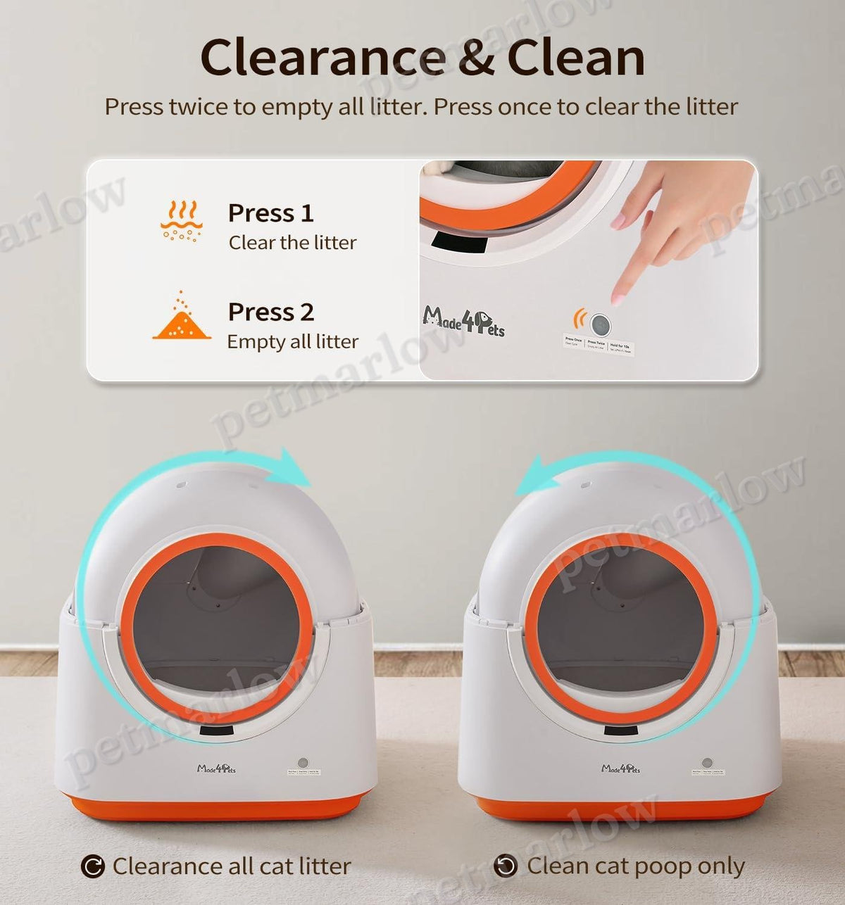 60L Automatic Cat Litter Box – view 2