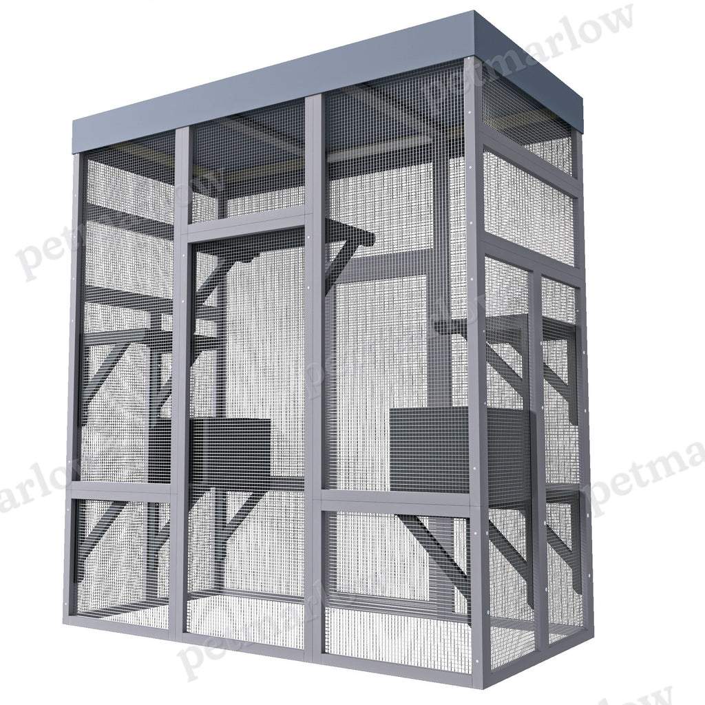 Large Wooden Catio with Waterproof Roof – view 4
