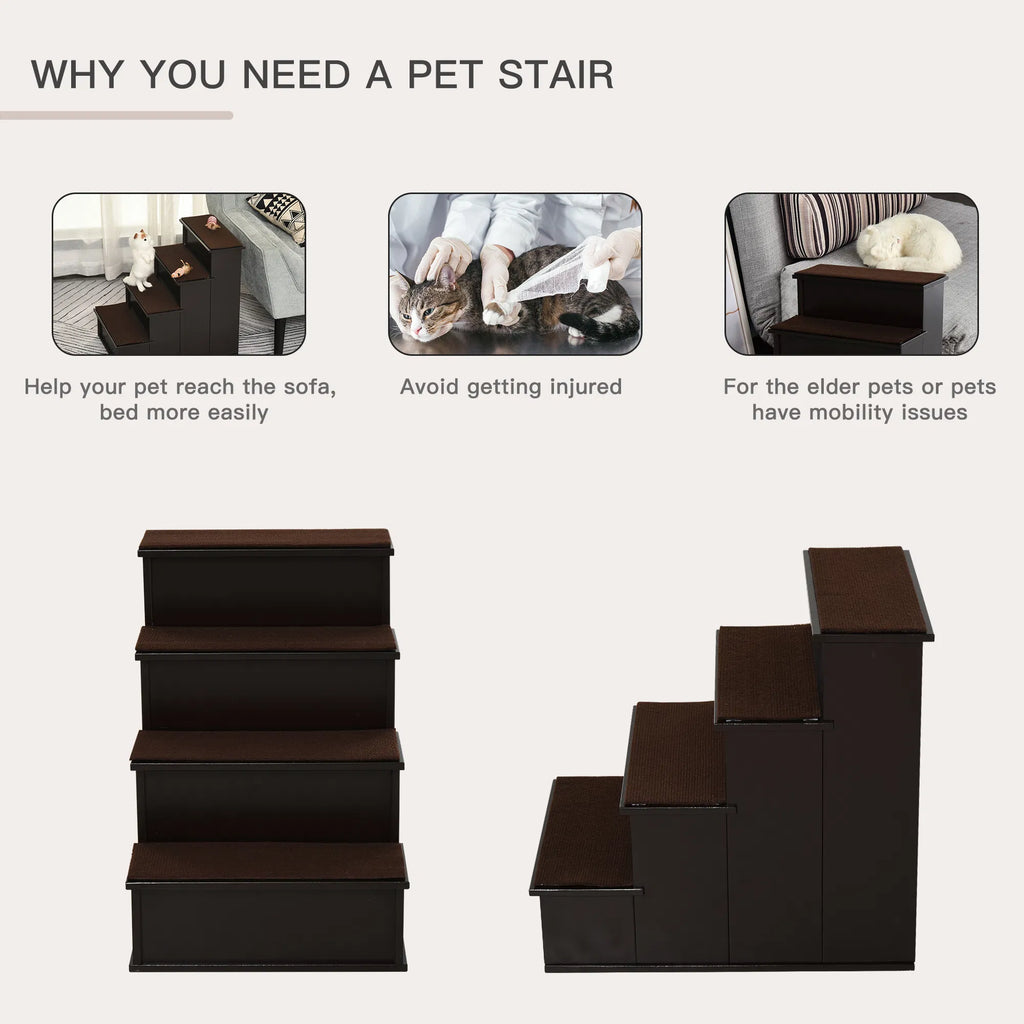 4 Levels Wooden Dog Steps Pet Stairs – view 7