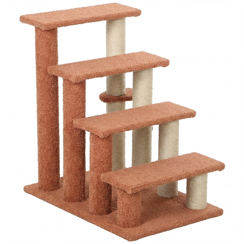 4 Levels Cat Steps with Scratching Posts for Easy Access – view 7