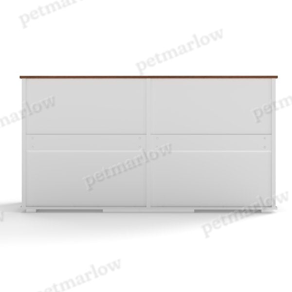 Large Dog Crate Furniture with Double Drawers and Sliding Door – view 4