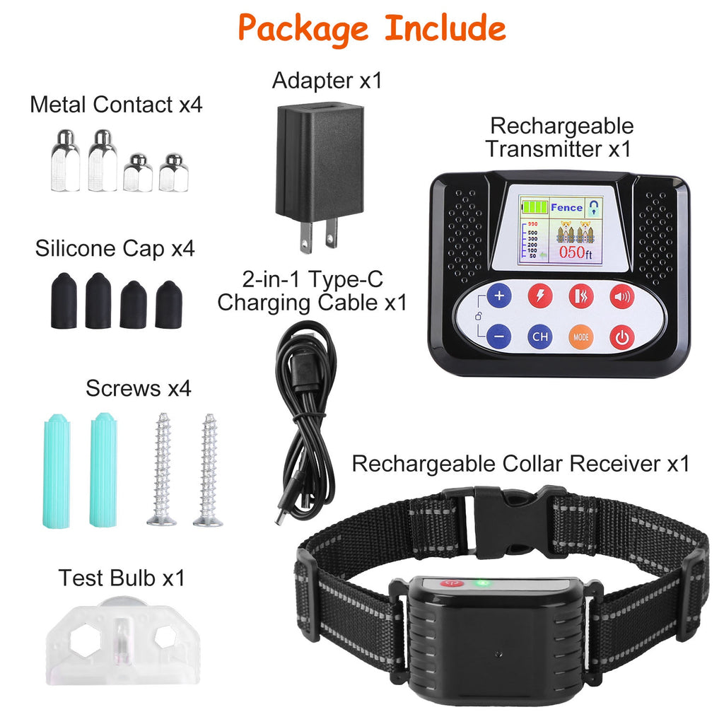 Wireless Dog Training Collar with Remote Fence System – view 9