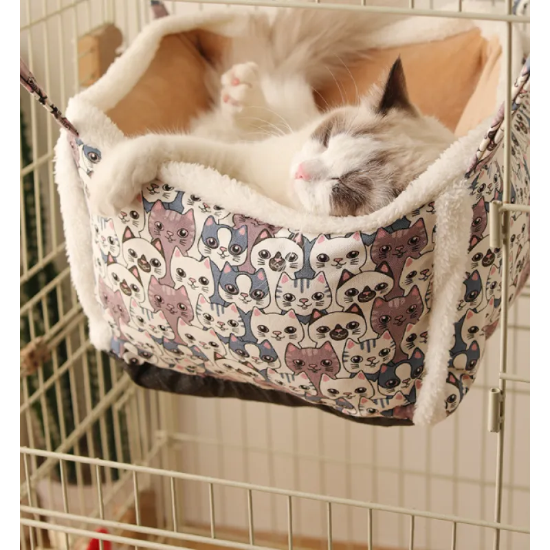Cat Resting Bed with Cat Pattern – Soft and Comfortable Cat Bed – view 11